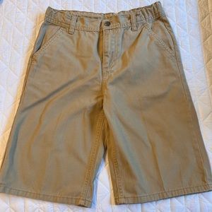 Tommy Hilfiger Boys shorts. Khaki. Adjustable waist. 4 pockets. Size 12